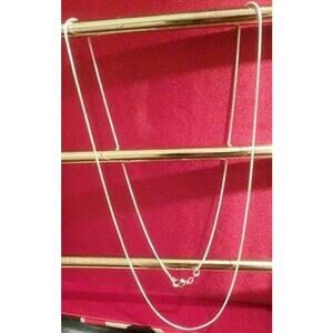 Sterling Silver 925 Plated 24 Inch Snake Chain Necklace New‎ Thin 1/16th" Wide